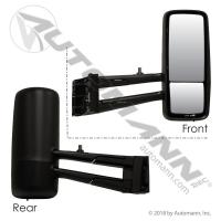 2012-2025 Kenworth T680 POLY Right/Passenger Door Mirror - New | P/N 56359042