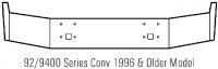 1988-1996 International 9400 1 PIECE CHROME Bumper - New | P/N EK001015
