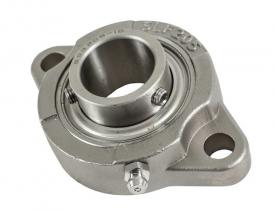 Buyers 3018919 Replacement 2-Hole 1 Inch Flanged Stainless Steel Auger Bearing for SaltDogg? Shpe Series Spreaders