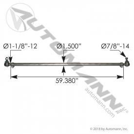 Meritor FF941 Tie Rod - New | P/N 463DS9833