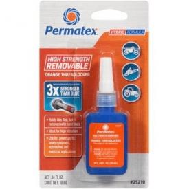 Permatex 25210 High Strength Removable Threadlocker Orange, 10 Ml