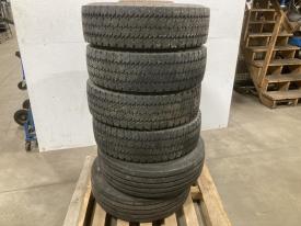 Pilot 19.5 Steel Tire and Rim, 245/70R19.5 Michelin - Used