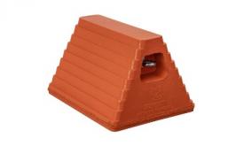 Buyers WC6810LP Safety/Warning: Orange Heavy Duty Rubber Wheel Chock With Recessed Chain Eye 10X8X6 Inch - New