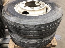 Pilot 19.5 Steel Tire and Rim, 245/70R19.5 Goodyear - Used