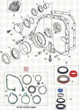 Cummins N14 Celect+ Engine Gasket Kit - New | P/N 131596