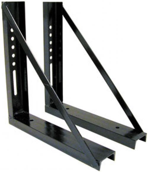 Buyers 1701005 18x18 Inch Welded Black Structural Steel Mounting Brackets