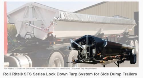 Tarp | Rite-Lock Power Arm Kit, Passenger Stowing For Side Dump Trailer - 12v Ts