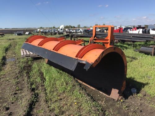 USED Snow Plow: 11' X 44", Full Trip Reversible Plow W/ Receiver And Bolt On Cutting Edge