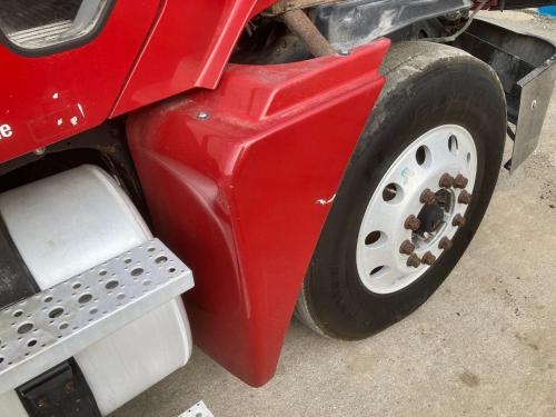 2007 Freightliner COLUMBIA 120 Right Red Extension Fiberglass Fender Extension (Hood): Does Not Inclucd Bracket, Small Crack On Lower Rear Edge Of Wheel Well