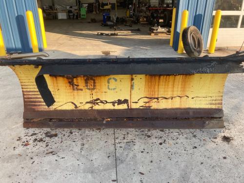 USED 10sbpr2 Snow Plow: Complete 10' X 36" Gledhille Plow, 3 Trip Springs, Cutting Swath @ 35 Degrees Is 8' - 2-1/4", 10" Moldboard Overhang, Approximately 1859#; Qcp Hitch And Controls Included; Rusted In Various Areas (Shown In Pictures)