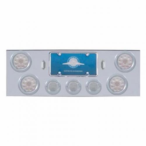 Best Fit 09-011000568 Tail Panel: Chrome Rear Center Panel With 4 - 10 Led 4 Inch Lights & 3 - 13 Led 2-1/2 Inch Lights